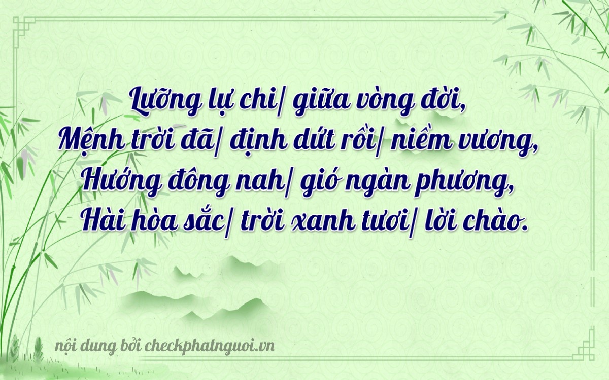Bài thơ ý nghĩa cho <b>biển số 95AA-28272</b> tại website checkphatnguoi.vn