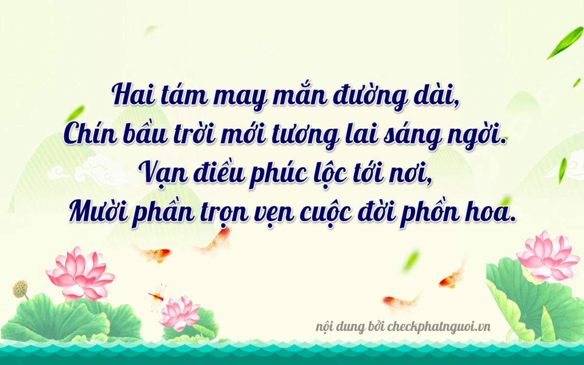 Bài thơ ý nghĩa cho <b>biển số 95AA-28910</b> tại website checkphatnguoi.vn