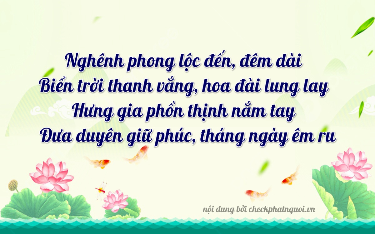Bài thơ ý nghĩa cho <b>biển số 95AC-02260</b> tại website checkphatnguoi.vn