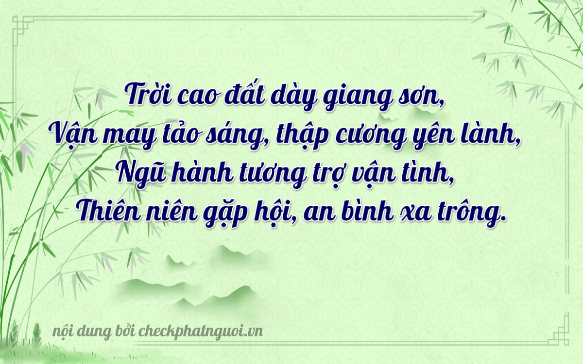 Bài thơ ý nghĩa cho <b>biển số 95B1-20139</b> tại website checkphatnguoi.vn