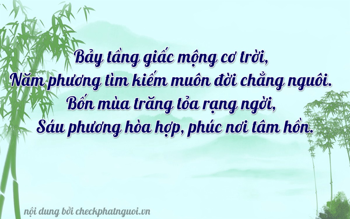 Bài thơ ý nghĩa cho <b>biển số 95B1-75469</b> tại website checkphatnguoi.vn