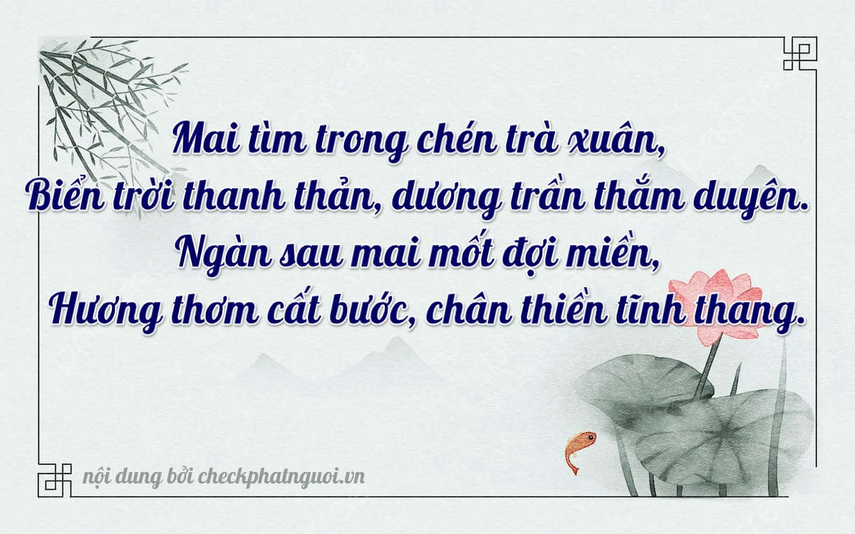 Bài thơ ý nghĩa cho <b>biển số 95B2-14140</b> tại website checkphatnguoi.vn