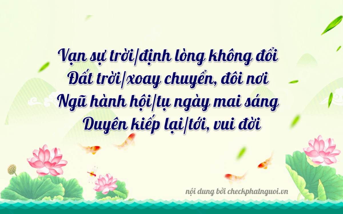 Bài thơ ý nghĩa cho <b>biển số 95D1-16851</b> tại website checkphatnguoi.vn
