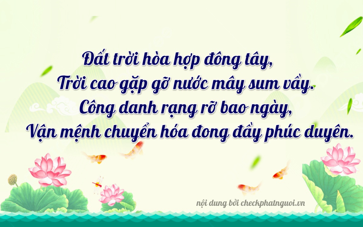 Bài thơ ý nghĩa cho <b>biển số 95E-00050</b> tại website checkphatnguoi.vn