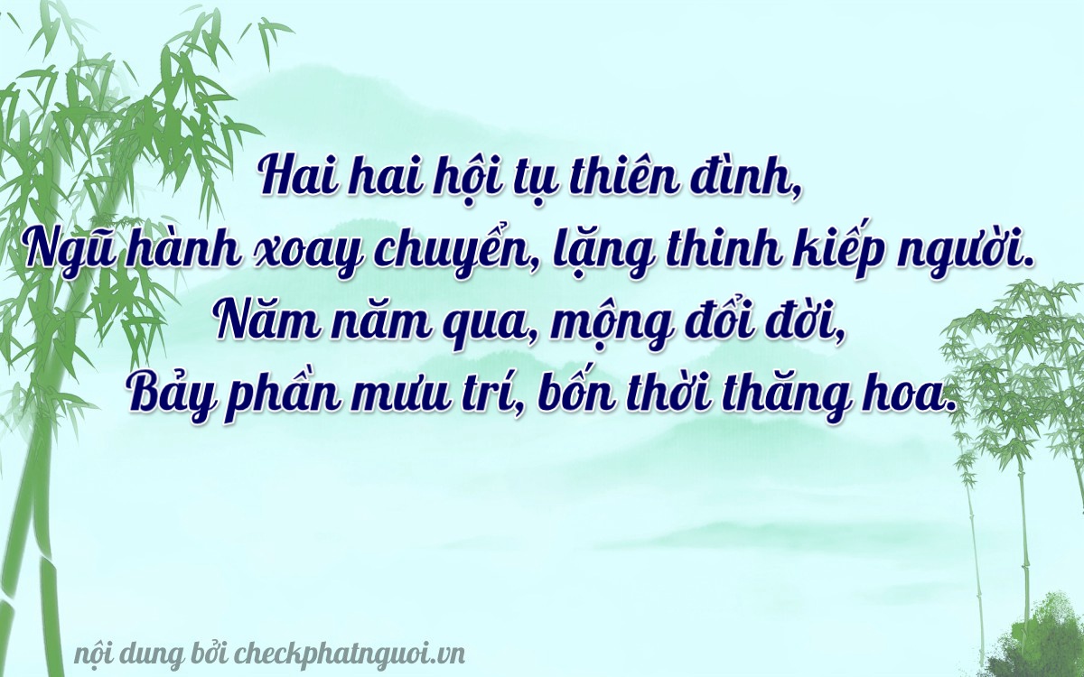 Bài thơ ý nghĩa cho <b>biển số 95E1-22574</b> tại website checkphatnguoi.vn