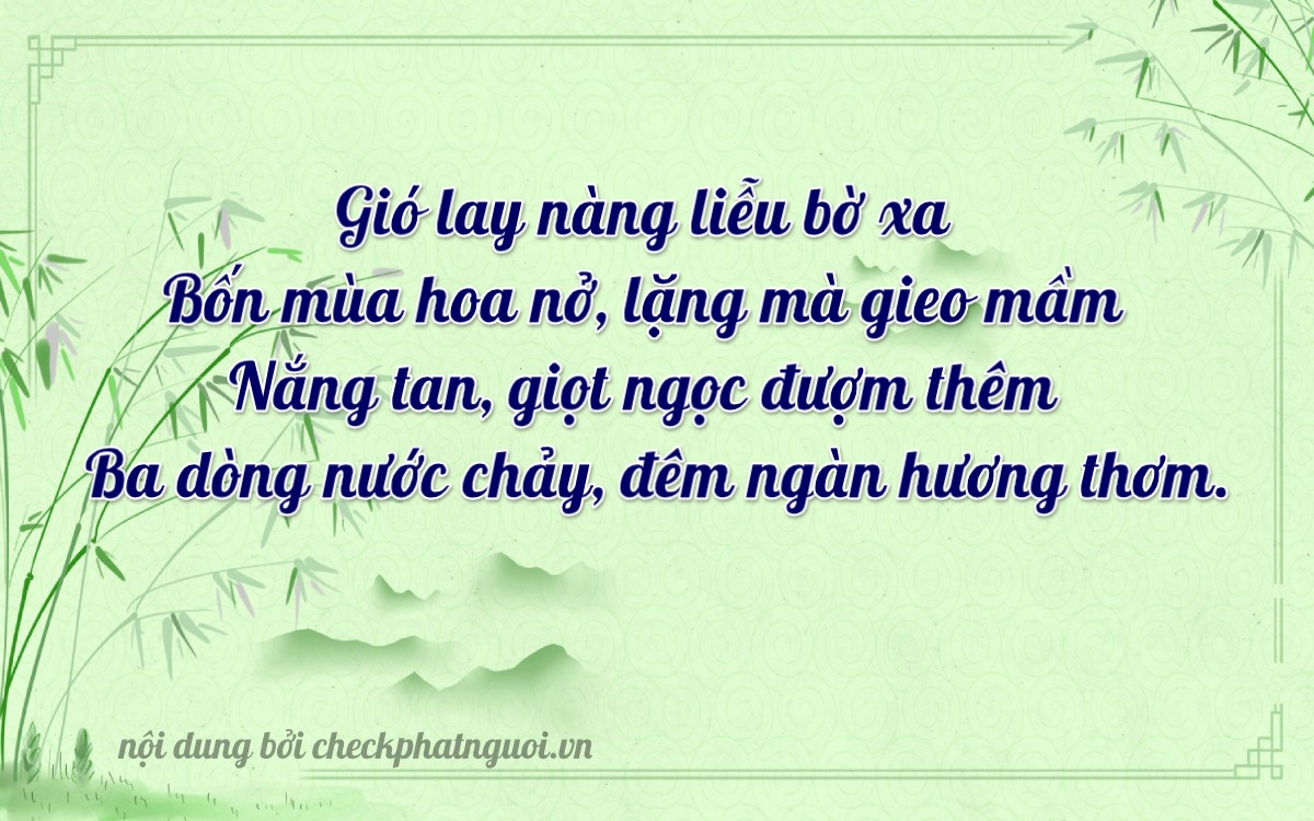 Bài thơ ý nghĩa cho <b>biển số 95E1-45243</b> tại website checkphatnguoi.vn