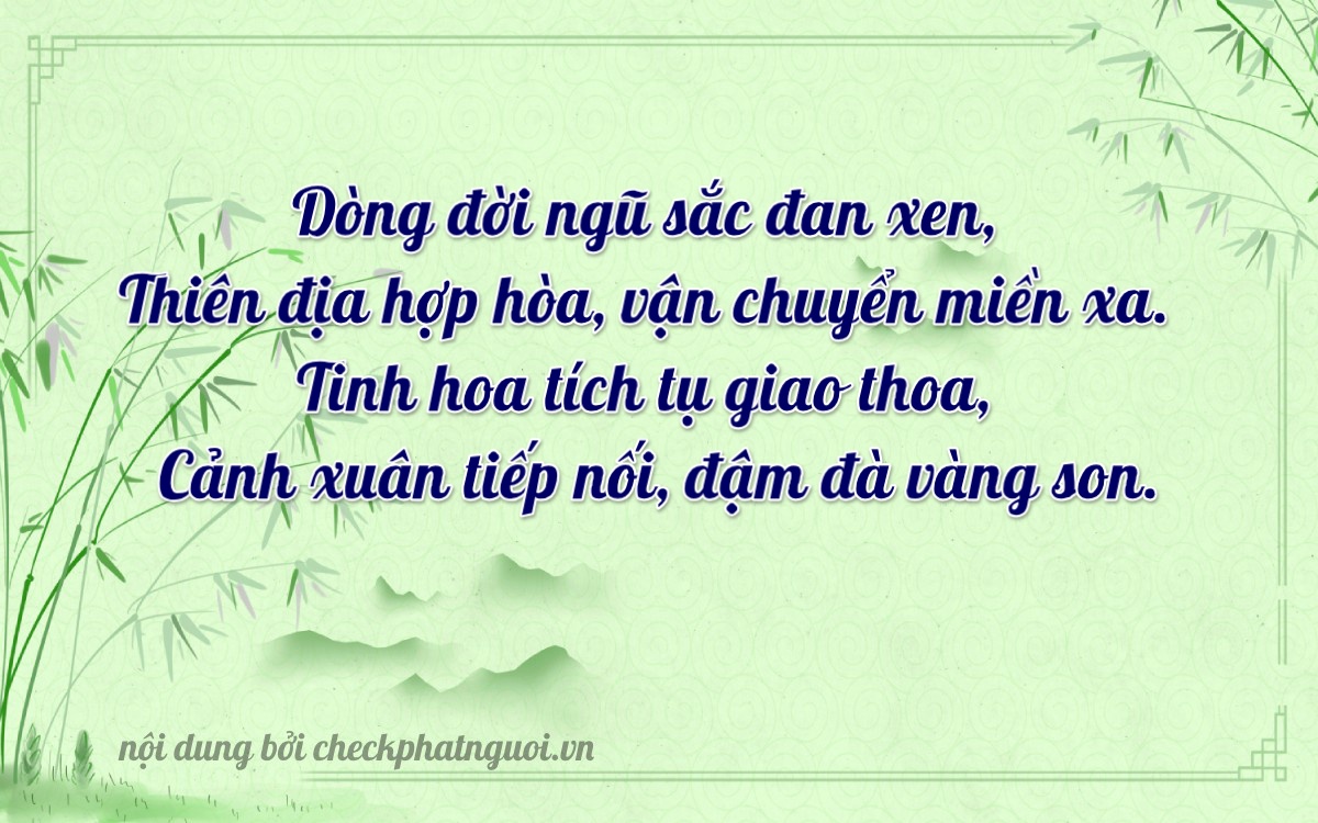 Bài thơ ý nghĩa cho <b>biển số 95E1-67253</b> tại website checkphatnguoi.vn