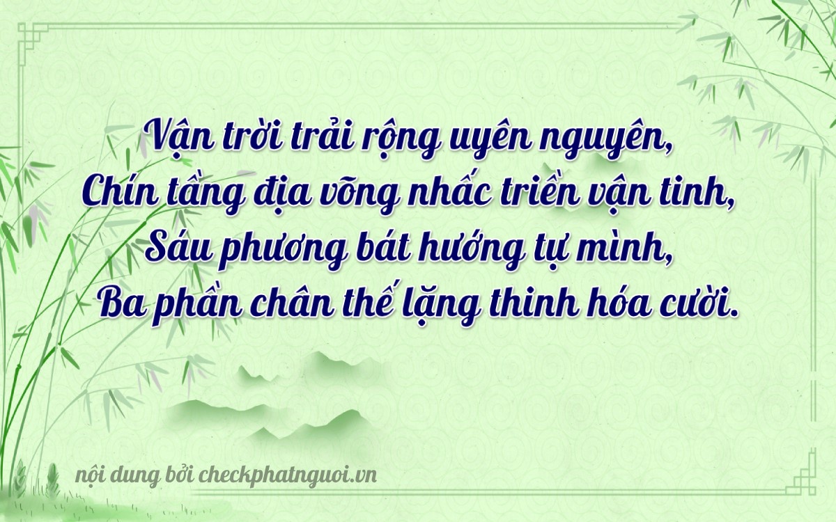 Bài thơ ý nghĩa cho <b>biển số 95E1-69793</b> tại website checkphatnguoi.vn