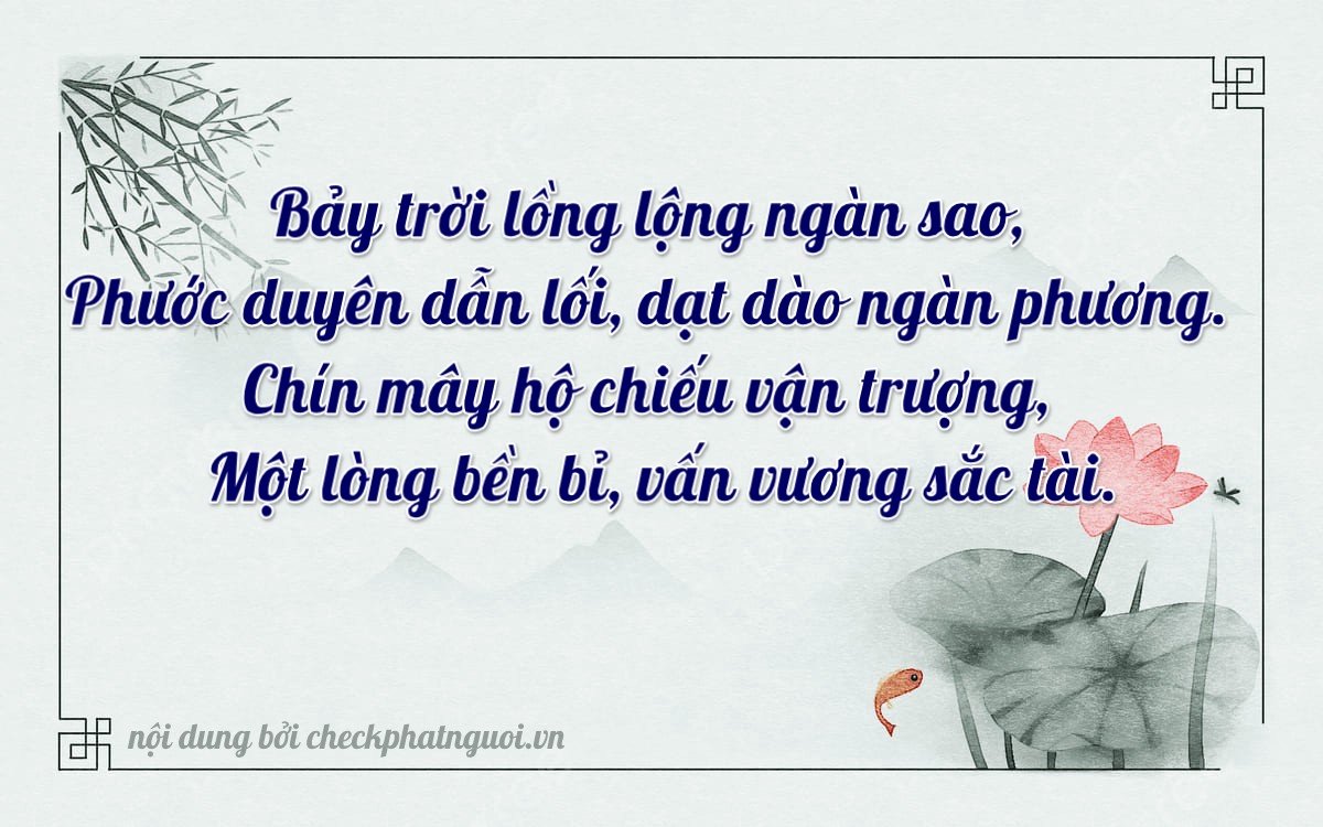 Bài thơ ý nghĩa cho <b>biển số 95E1-79811</b> tại website checkphatnguoi.vn