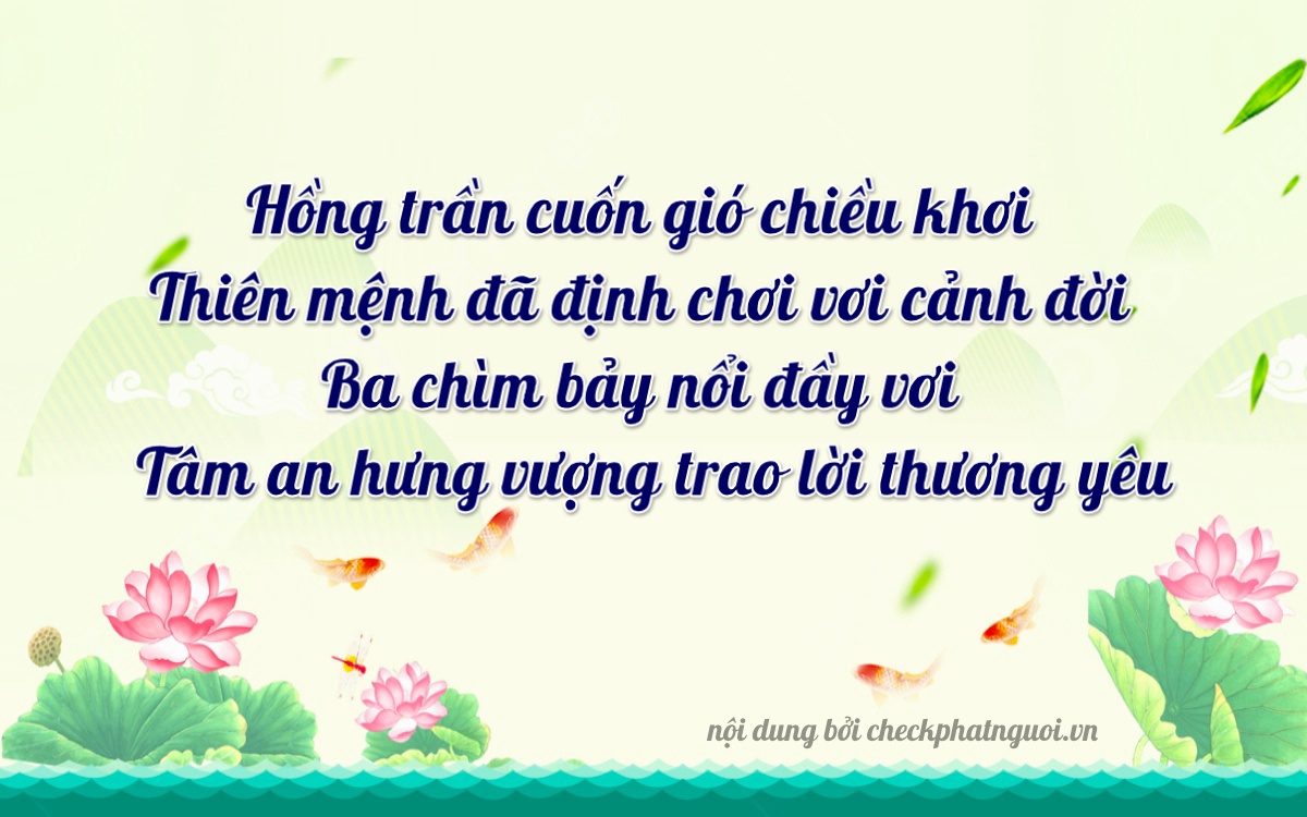 Bài thơ ý nghĩa cho <b>biển số 95EA-03366</b> tại website checkphatnguoi.vn