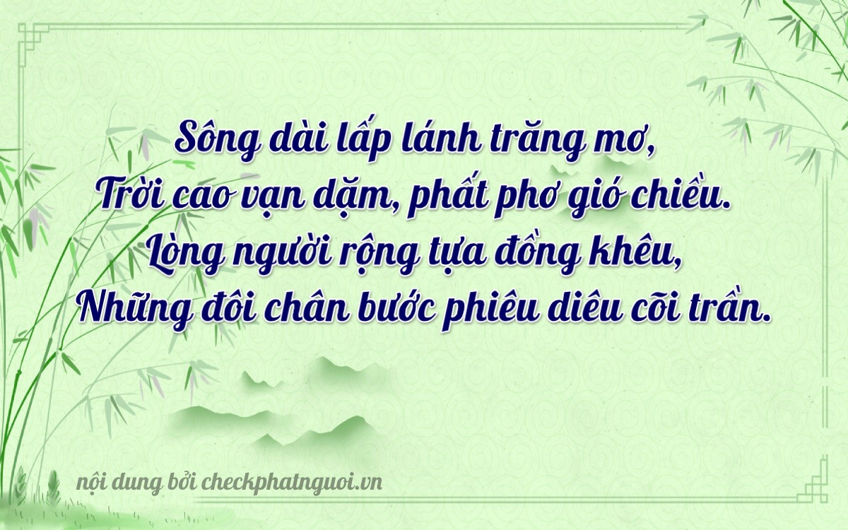 Bài thơ ý nghĩa cho <b>biển số 95EA-11901</b> tại website checkphatnguoi.vn