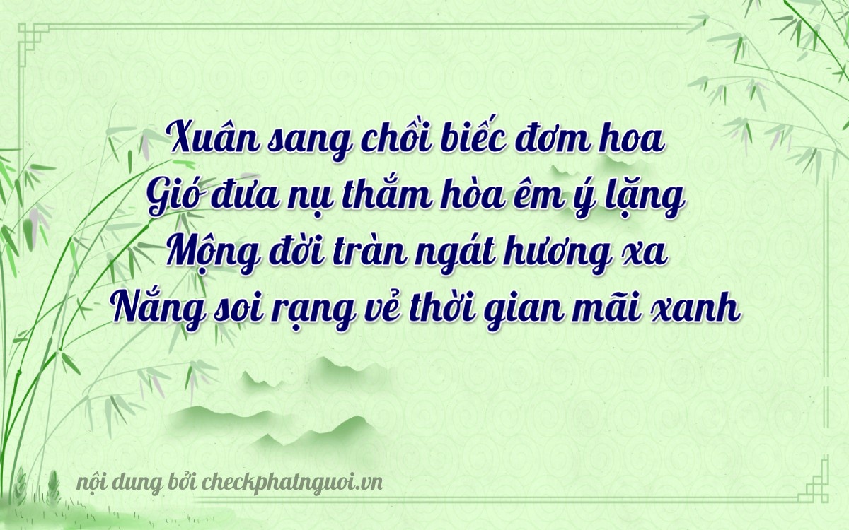 Bài thơ ý nghĩa cho <b>biển số 95F1-02799</b> tại website checkphatnguoi.vn