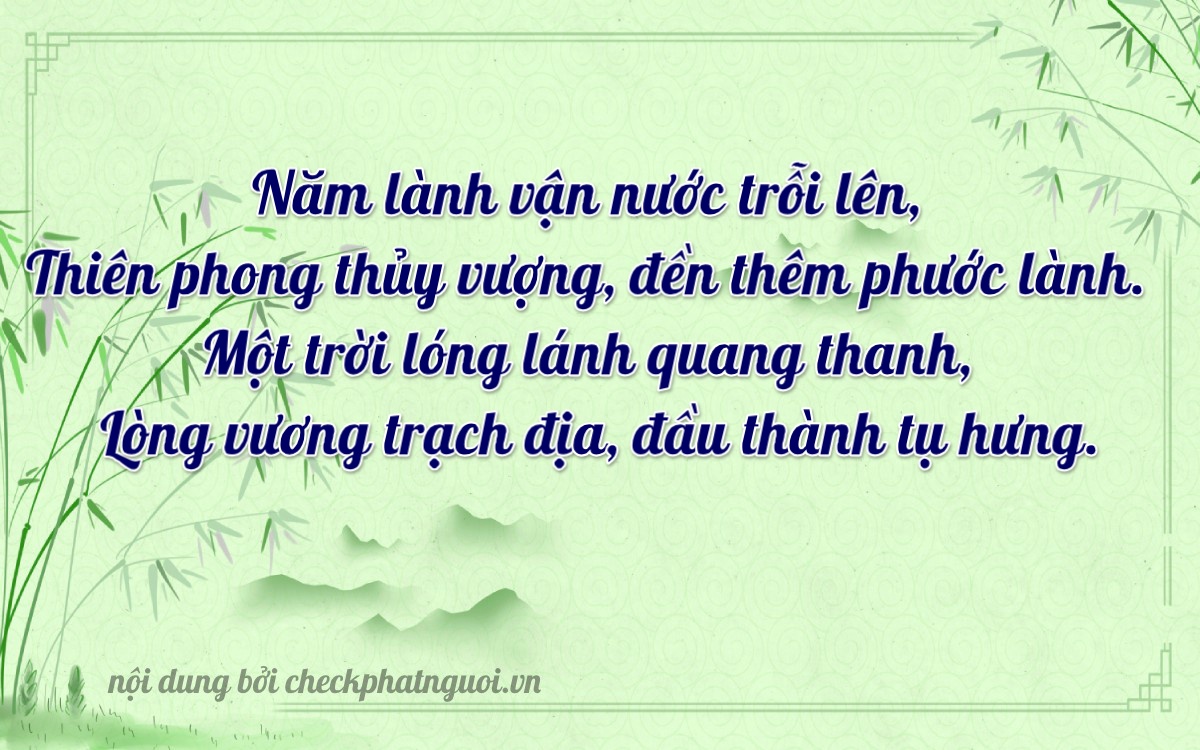 Bài thơ ý nghĩa cho <b>biển số 95G1-05153</b> tại website checkphatnguoi.vn