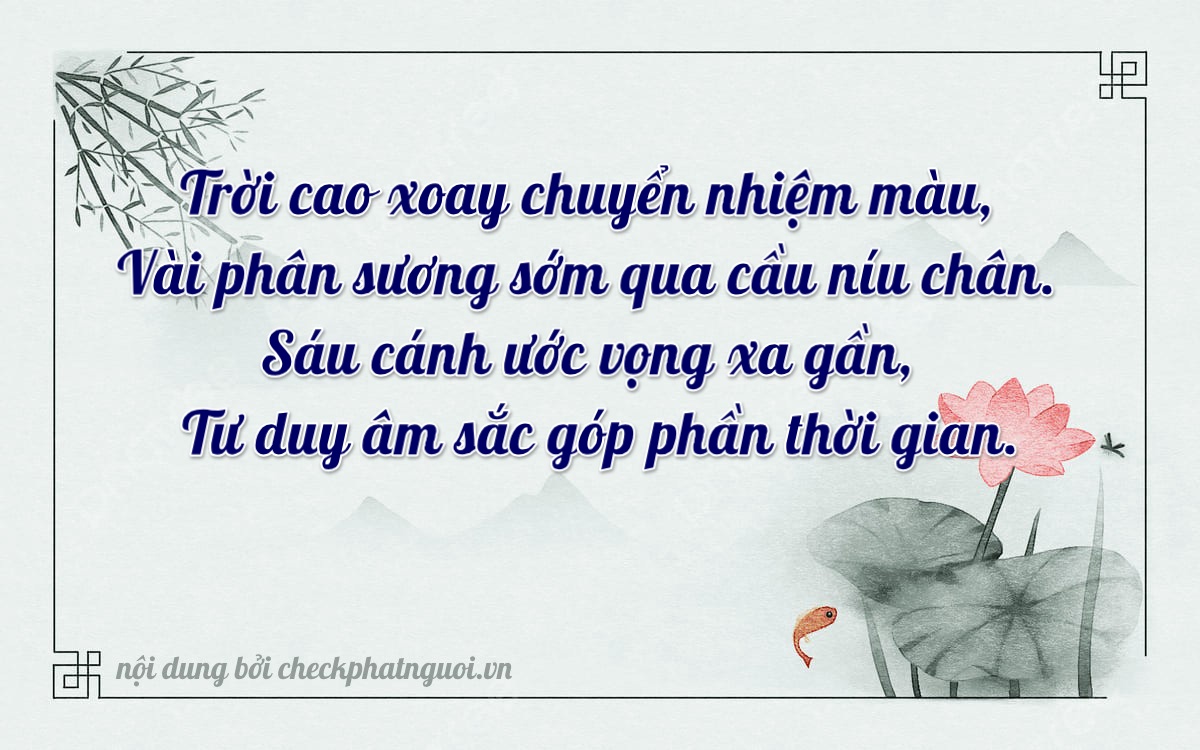 Bài thơ ý nghĩa cho <b>biển số 95H1-76924</b> tại website checkphatnguoi.vn