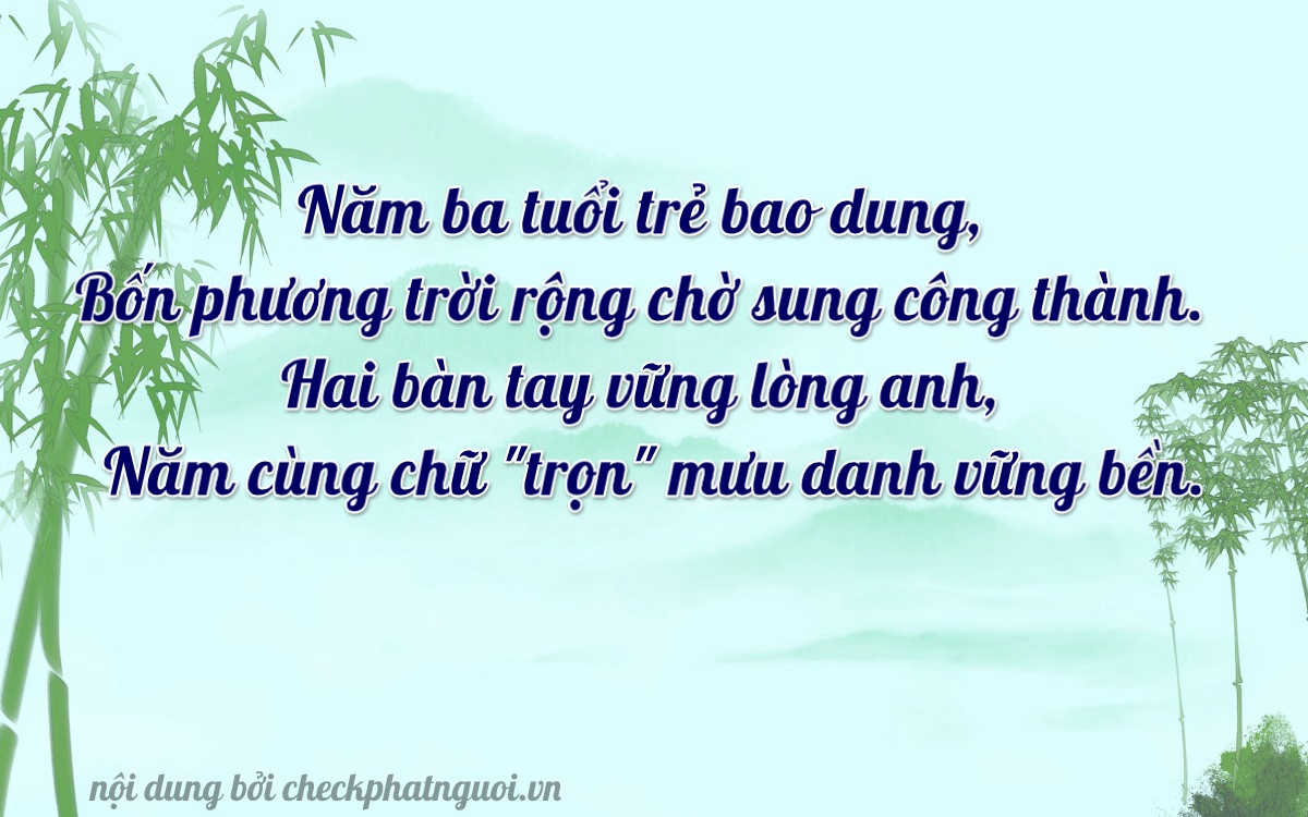Bài thơ ý nghĩa cho <b>biển số 95HA-03250</b> tại website checkphatnguoi.vn