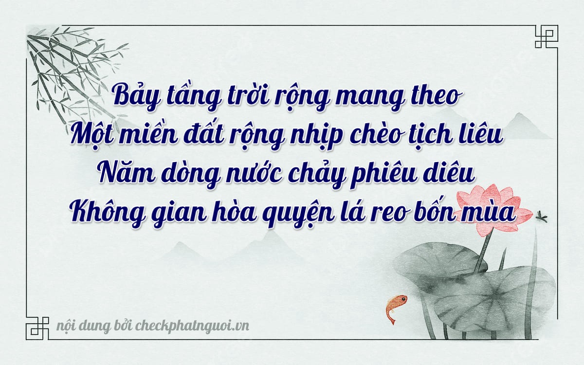 Bài thơ ý nghĩa cho <b>biển số 95HA-07150</b> tại website checkphatnguoi.vn