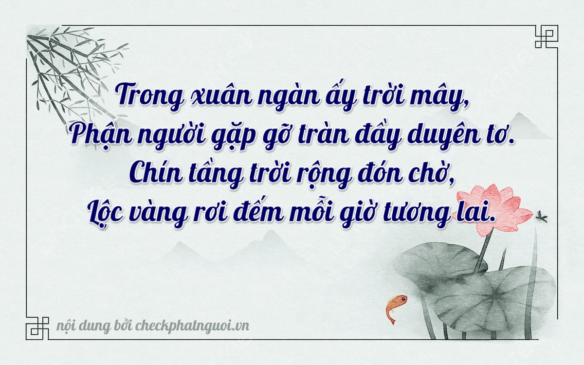 Bài thơ ý nghĩa cho <b>biển số 95M-15378</b> tại website checkphatnguoi.vn