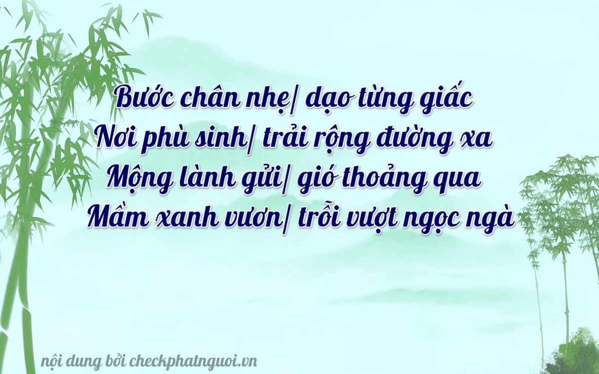 Bài thơ ý nghĩa cho <b>biển số 95NA-02784</b> tại website checkphatnguoi.vn