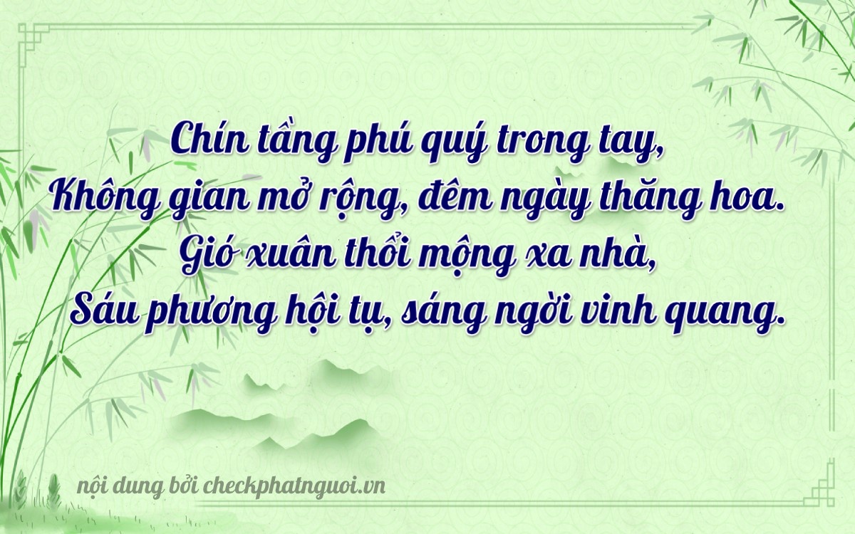 Bài thơ ý nghĩa cho <b>biển số 95R1-00960</b> tại website checkphatnguoi.vn