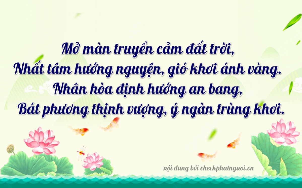 Bài thơ ý nghĩa cho <b>biển số 95RA-01118</b> tại website checkphatnguoi.vn
