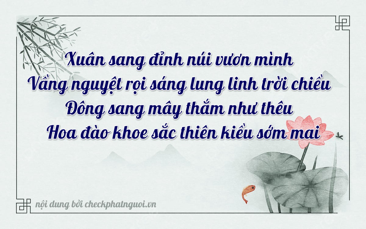 Bài thơ ý nghĩa cho <b>biển số 95X1-02199</b> tại website checkphatnguoi.vn