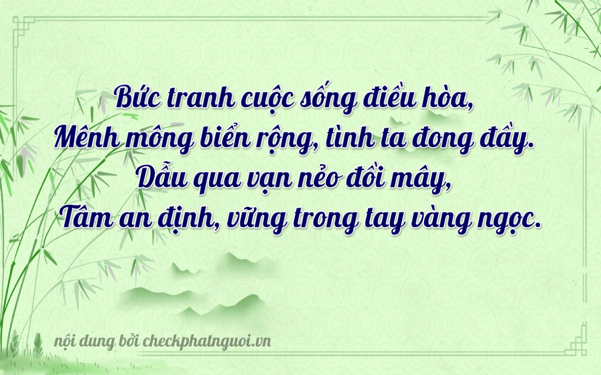 Bài thơ ý nghĩa cho <b>biển số 95X1-02268</b> tại website checkphatnguoi.vn