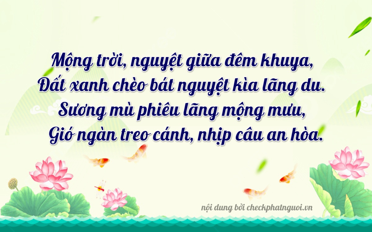 Bài thơ ý nghĩa cho <b>biển số 95X1-02981</b> tại website checkphatnguoi.vn