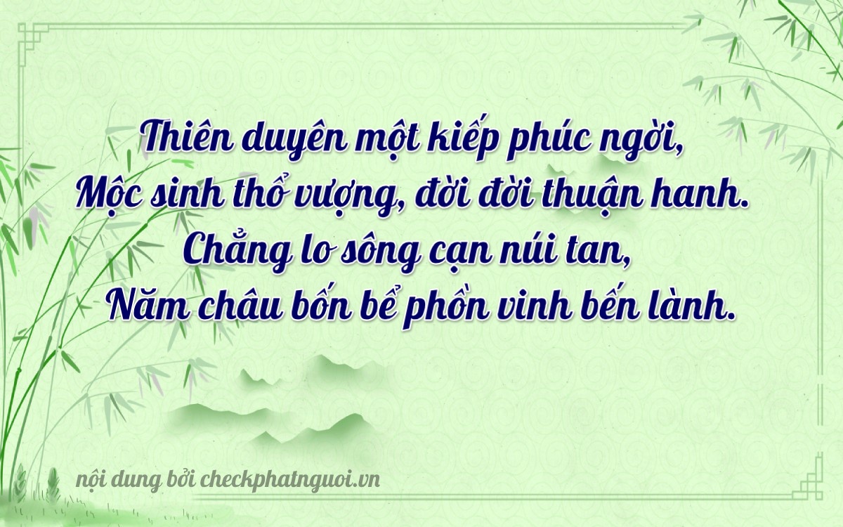 Bài thơ ý nghĩa cho <b>biển số 97A-02755</b> tại website checkphatnguoi.vn