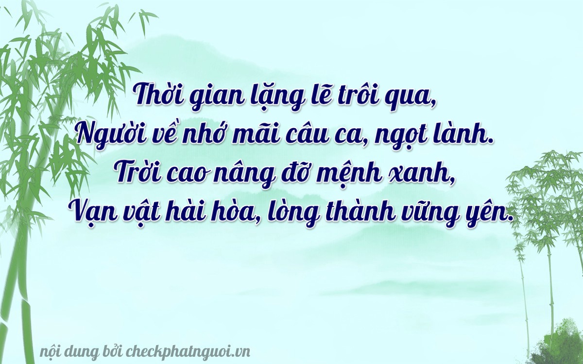 Bài thơ ý nghĩa cho <b>biển số 97B1-40262</b> tại website checkphatnguoi.vn