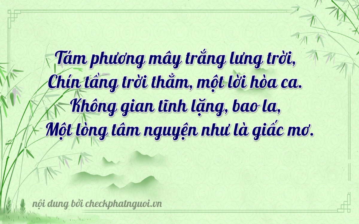 Bài thơ ý nghĩa cho <b>biển số 97B1-89010</b> tại website checkphatnguoi.vn