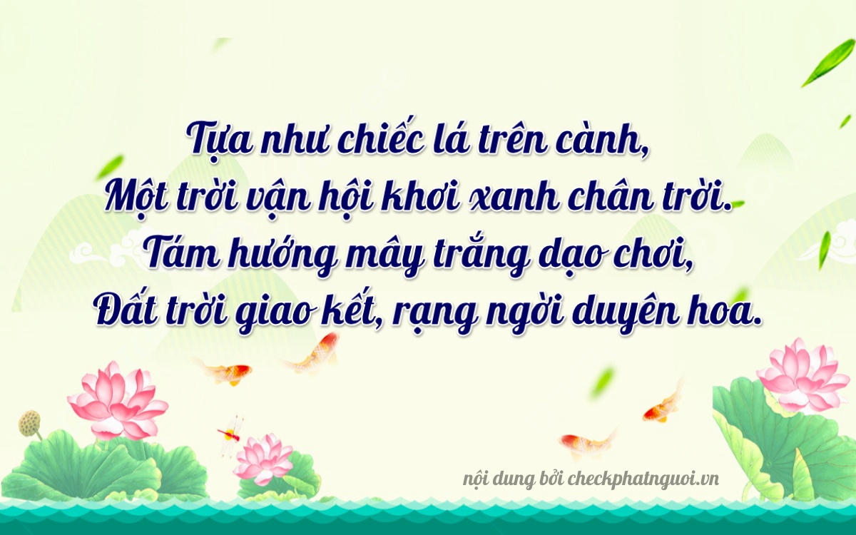 Bài thơ ý nghĩa cho <b>biển số 97C1-00268</b> tại website checkphatnguoi.vn
