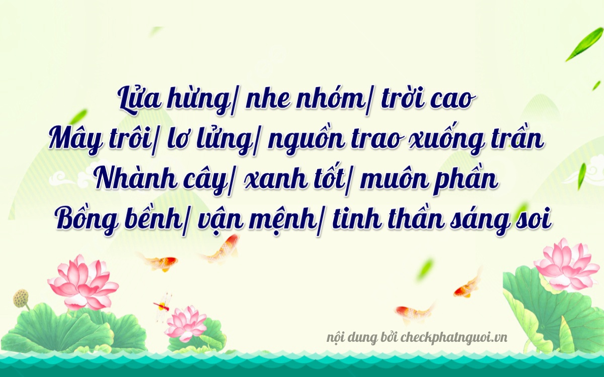 Bài thơ ý nghĩa cho <b>biển số 97C1-00765</b> tại website checkphatnguoi.vn