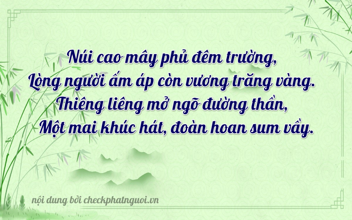 Bài thơ ý nghĩa cho <b>biển số 97D-00086</b> tại website checkphatnguoi.vn