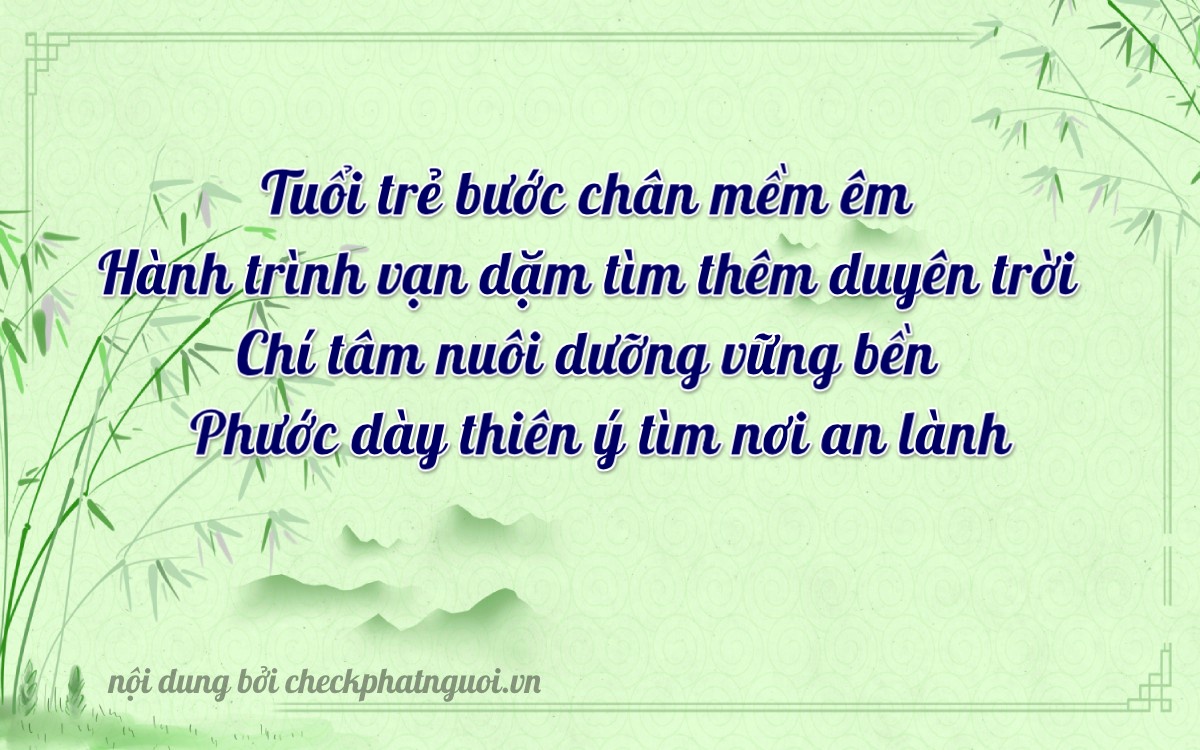 Bài thơ ý nghĩa cho <b>biển số 97F-10408</b> tại website checkphatnguoi.vn