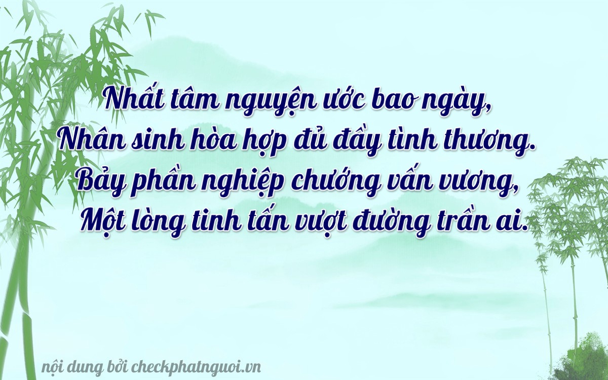 Bài thơ ý nghĩa cho <b>biển số 97G-78414</b> tại website checkphatnguoi.vn