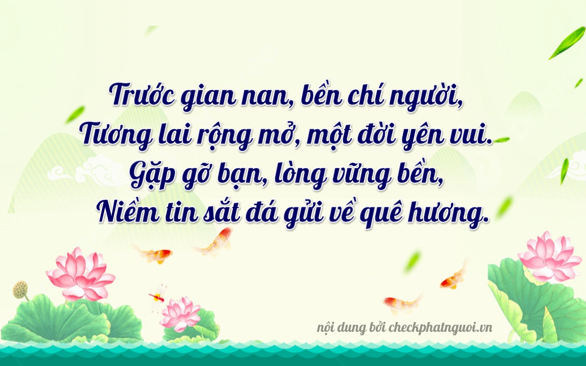 Bài thơ ý nghĩa cho <b>biển số 98589</b> tại website checkphatnguoi.vn