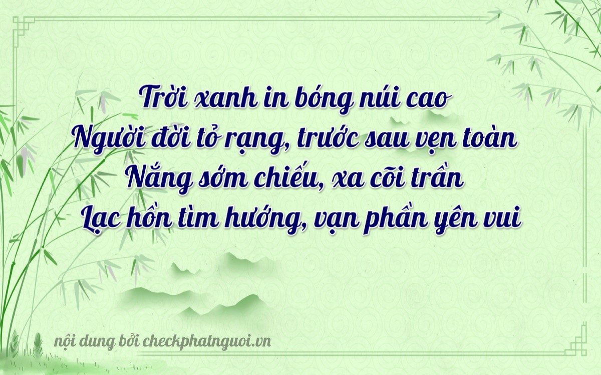 Bài thơ ý nghĩa cho <b>biển số 98A-00288</b> tại website checkphatnguoi.vn