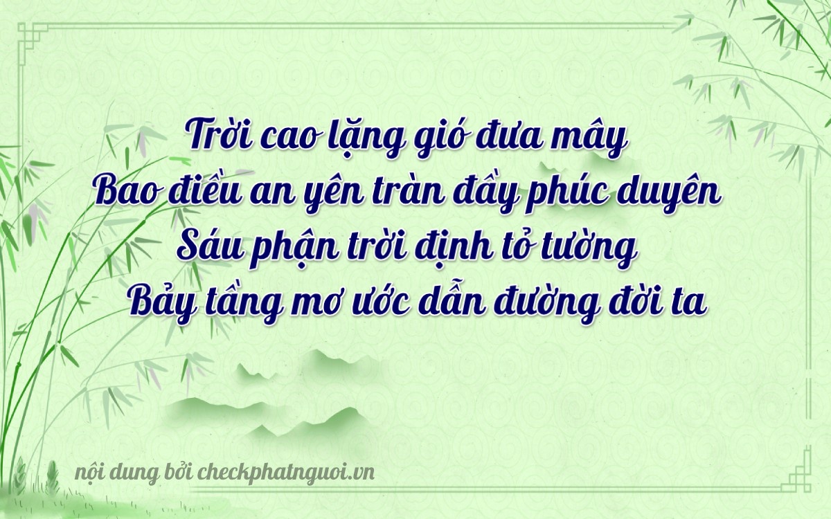 Bài thơ ý nghĩa cho <b>biển số 98A-08627</b> tại website checkphatnguoi.vn