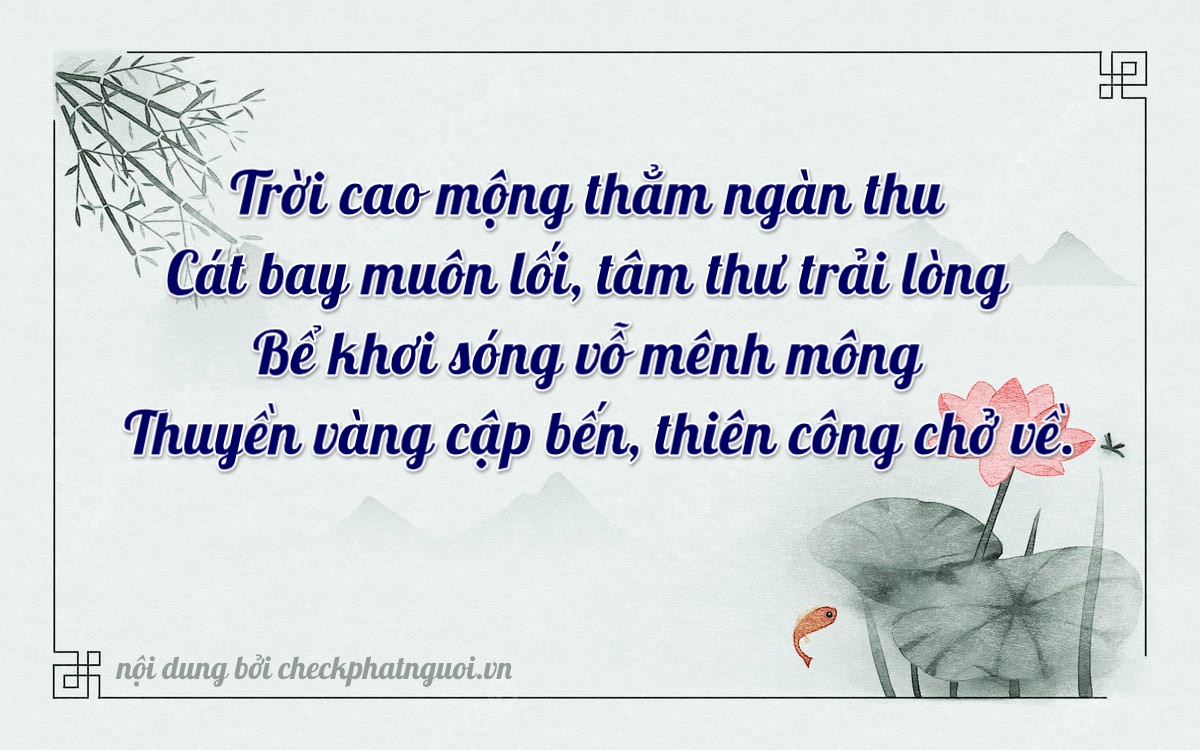 Bài thơ ý nghĩa cho <b>biển số 98A-10368</b> tại website checkphatnguoi.vn