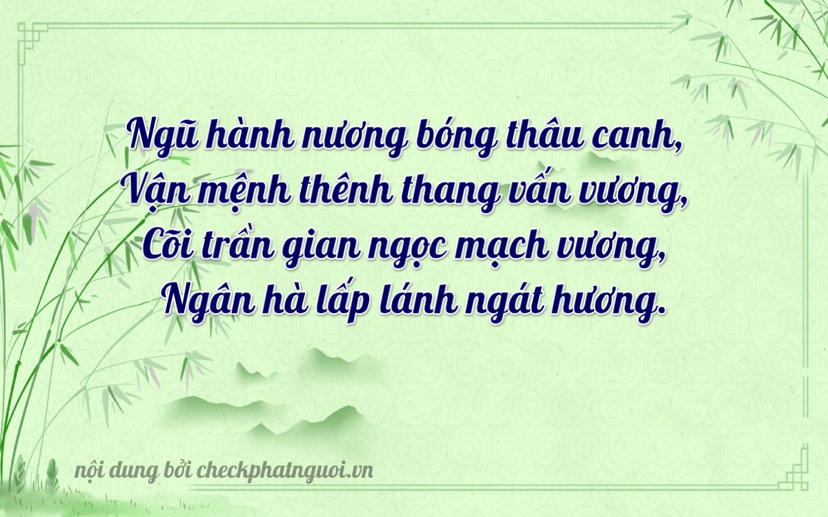 Bài thơ ý nghĩa cho <b>biển số 98A-15349</b> tại website checkphatnguoi.vn