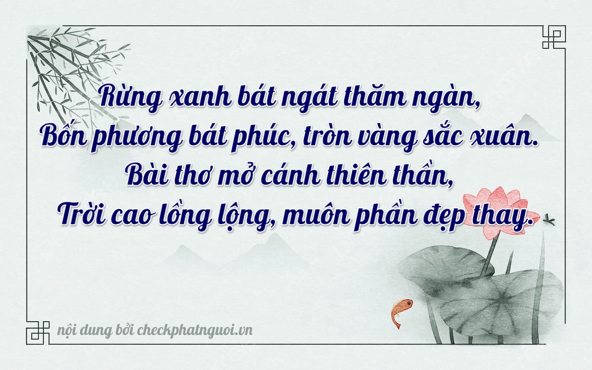 Bài thơ ý nghĩa cho <b>biển số 98A-17093</b> tại website checkphatnguoi.vn