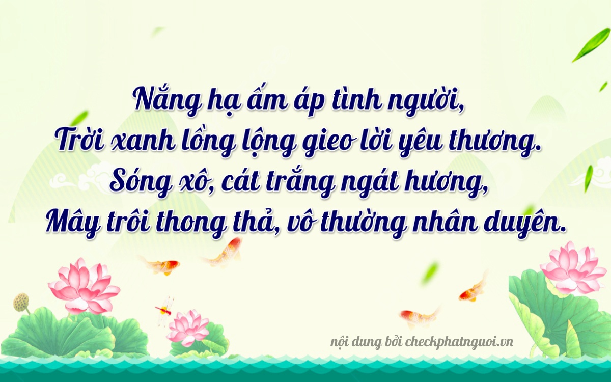 Bài thơ ý nghĩa cho <b>biển số 98A-18264</b> tại website checkphatnguoi.vn