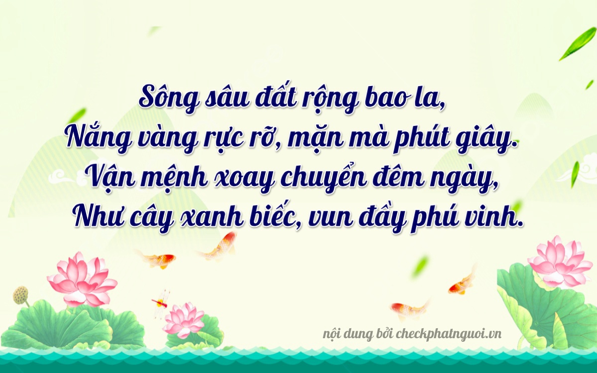 Bài thơ ý nghĩa cho <b>biển số 98A-23590</b> tại website checkphatnguoi.vn