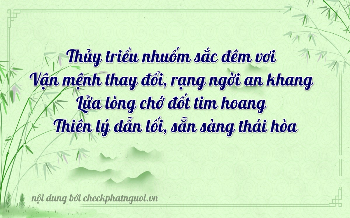Bài thơ ý nghĩa cho <b>biển số 98A-27391</b> tại website checkphatnguoi.vn