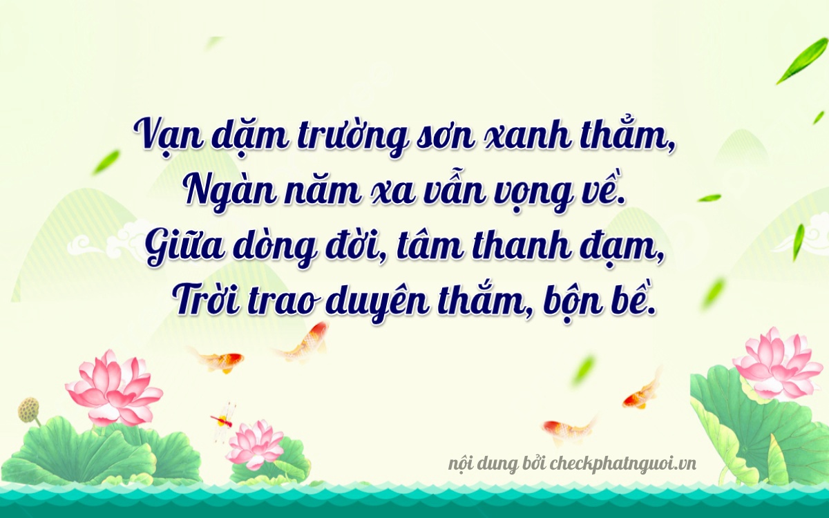 Bài thơ ý nghĩa cho <b>biển số 98A-31743</b> tại website checkphatnguoi.vn