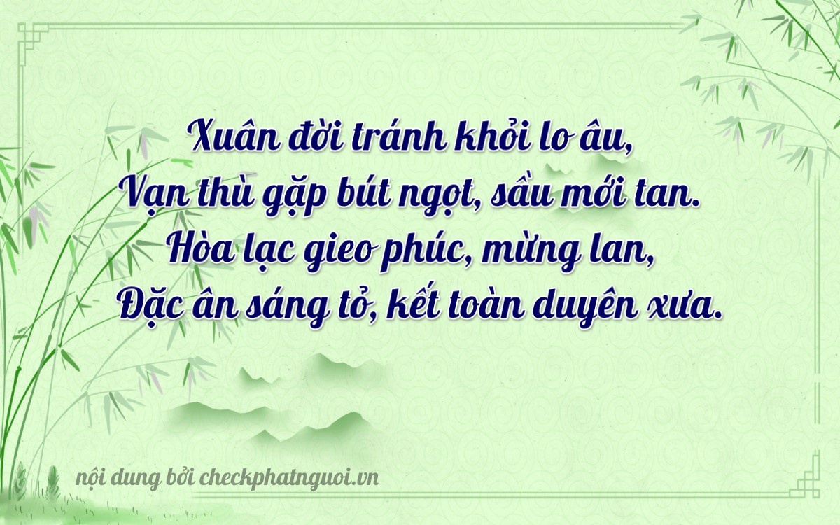 Bài thơ ý nghĩa cho <b>biển số 98A-32286</b> tại website checkphatnguoi.vn
