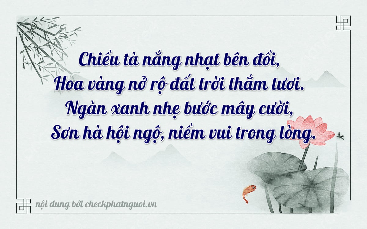 Bài thơ ý nghĩa cho <b>biển số 98A-35524</b> tại website checkphatnguoi.vn