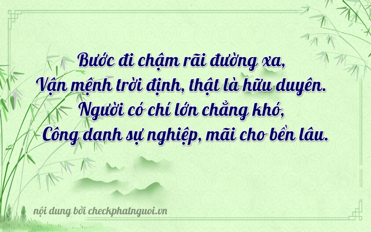 Bài thơ ý nghĩa cho <b>biển số 98A-39962</b> tại website checkphatnguoi.vn