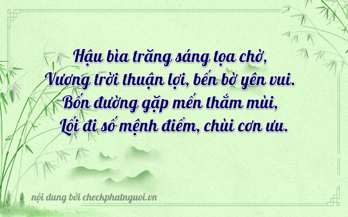 Bài thơ ý nghĩa cho <b>biển số 98A-40063</b> tại website checkphatnguoi.vn