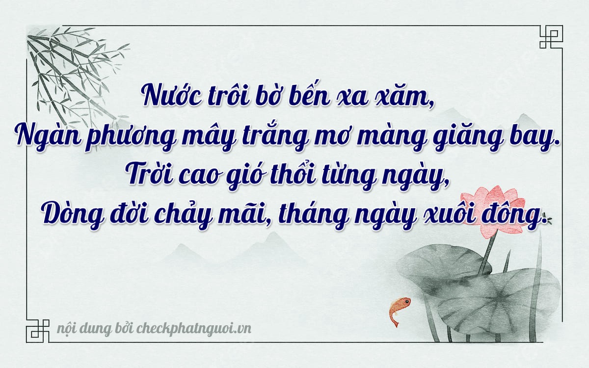 Bài thơ ý nghĩa cho <b>biển số 98A-40408</b> tại website checkphatnguoi.vn